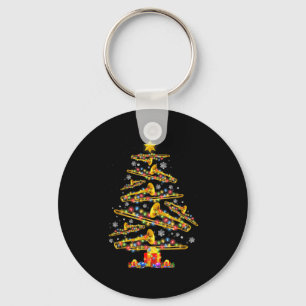 Porte-clés Joueur de trombone de Noël Arbre de Noël Musique J