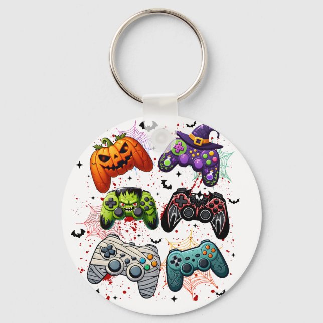 Porte-clés Joueur d'Halloween (Recto)