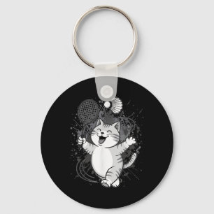 Porte-clés Joueur du Cute Kitty Badminton