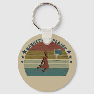 Porte-clés joueur vintage de basket