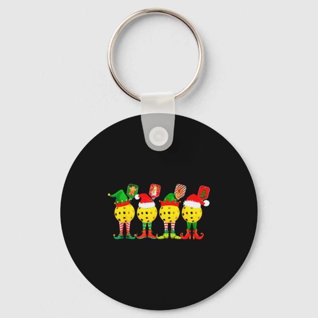 Porte-clés Joueurs de Ckleball Noël Vacances Joyeux Noël (Recto)