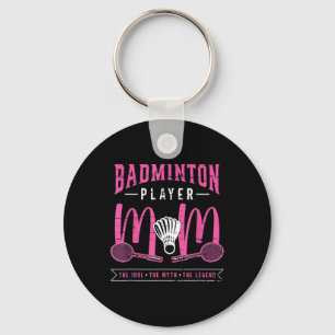 Porte-clés Joueuse de badminton maman l'idole raquette sport