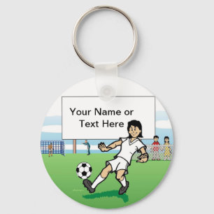 Porte-clés Joueuse de football personnalisée Jeunesse - Dessi