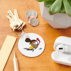 Porte-clés Joueuse de hockey féminin