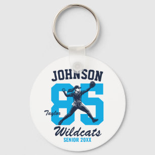Porte-clés Joueuse de softball senior École Sports Fille Base
