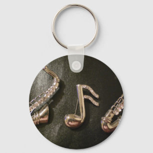 Porte-clés Jouez une note musicale sur ce Saxaphone