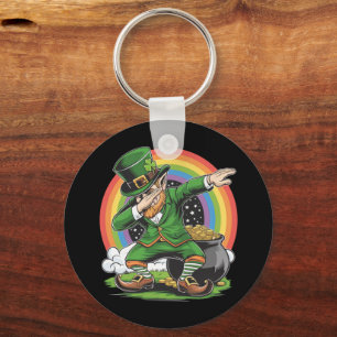 Porte-clés Jour de la Saint Patrick Dabbing Leprechaun Dab Da