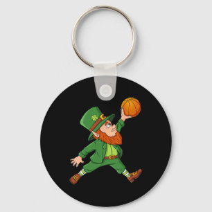 Porte-clés Jour de la Saint Patrick Leprechaun Basket Lucky B