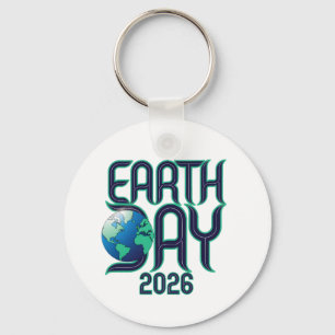 Porte-clés Jour de la Terre 2026 Conception Éco Typographie