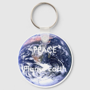 Porte-clés Jour de la terre de planète de PAIX les cadeaux de