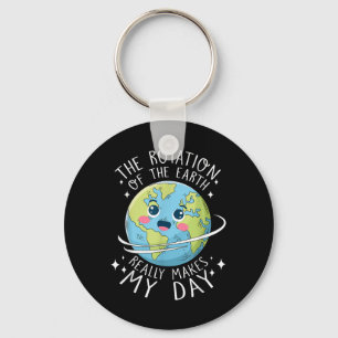 Porte-clés Jour de la Terre La rotation de la Terre fait ma j