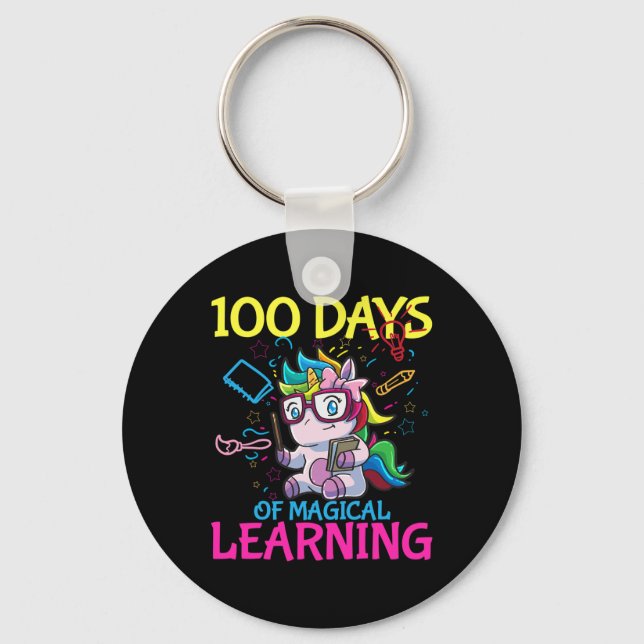 Porte-clés Jour De L'École 100 Jours De L'École 1 (Recto)