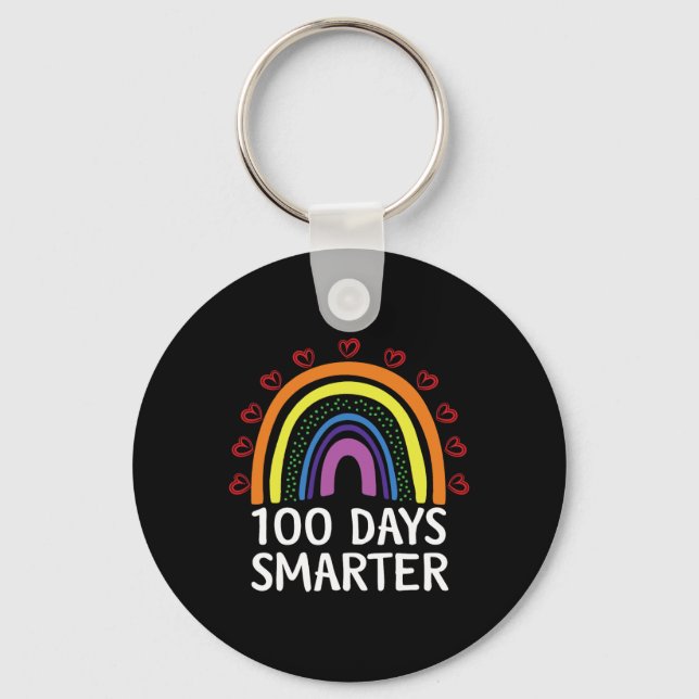 Porte-clés Jour De L'École Enseignant 100 Jours Smarter Arc-E (Recto)