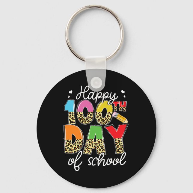 Porte-clés Jour De L'École Pour Les Enseignants Enfants Joyeu (Recto)