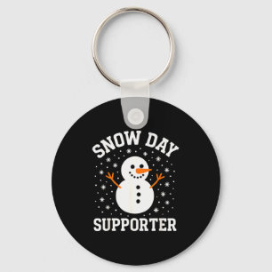 Porte-clés Jour de neige de Noël Soutien Flocon de neige Bonh