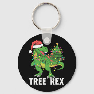 Porte-clés Jour de Noël Dinosaure Arbre Rex Xmas Trex Pajamas