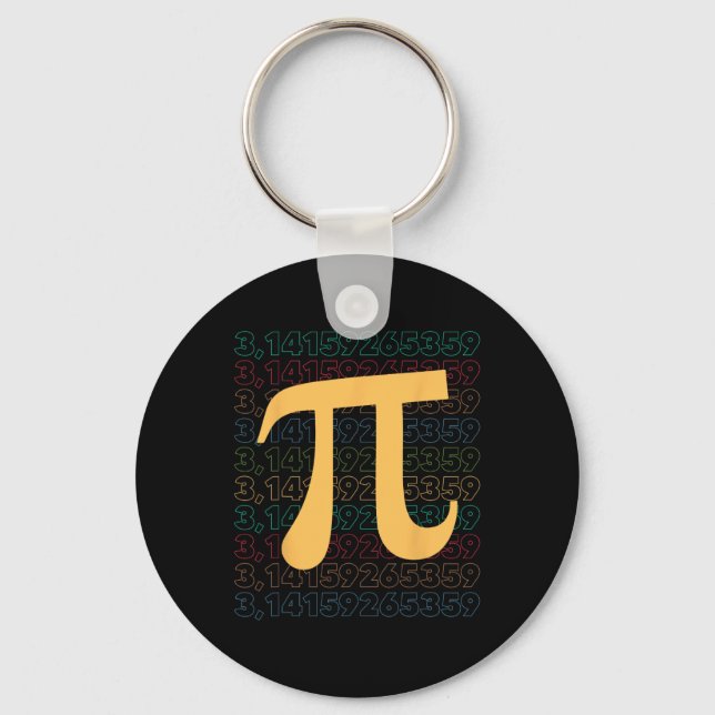 Porte-clés Jour de Pi 3.14 Mathématiques Science Enseignants  (Recto)
