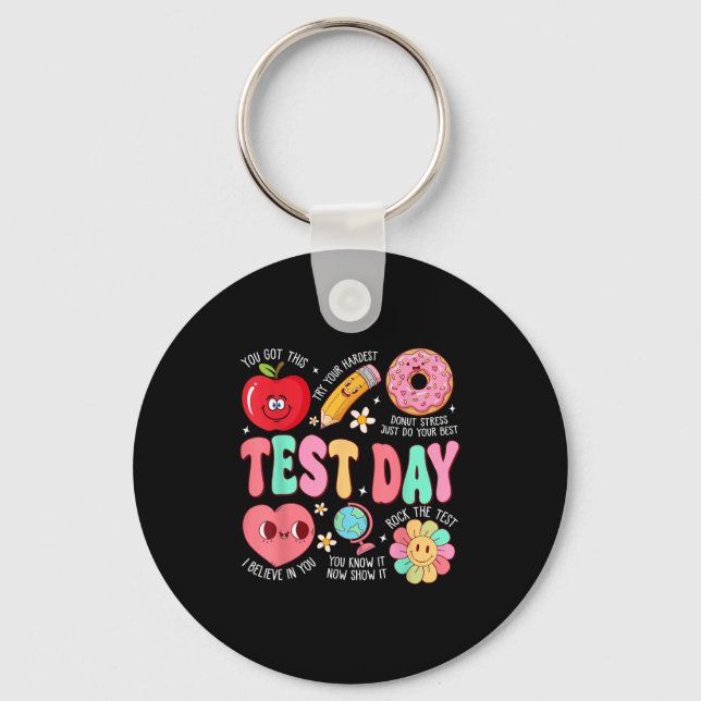 Porte-clés Jour de test Rock The Test Jour de test Motivation (Recto)
