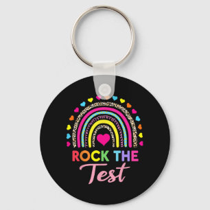Porte-clés Jour de test Test Teacher Test Day Rainbow Leop