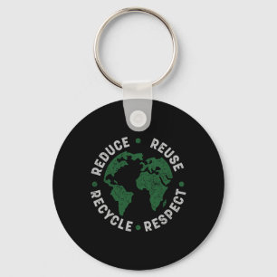 Porte-clés Jour des terres Chemise Enseignant Environnement J
