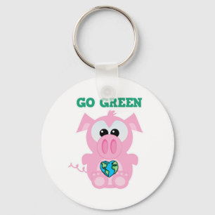 Porte-clés Jour des terres Devenez écolo porc Goofkins