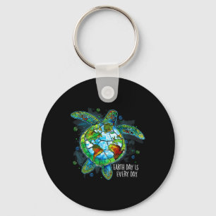 Porte-clés Jour des terres Est Chaque Jour Drôle Tortue De Me