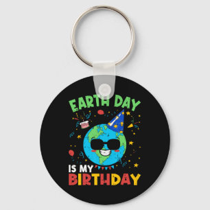Porte-clés Jour des terres Est Mon Anniversaire Amusant Envir