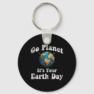 Porte-clés Jour des terres Go Planet C'est votre Jour des ter