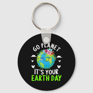 Porte-clés Jour des terres mignon Go Planet C'est ton Jour de