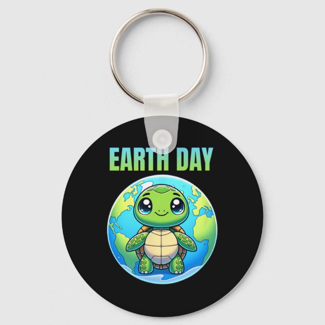 Porte-clés Jour des terres Restaurer Earth Turtle 2025 (Recto)