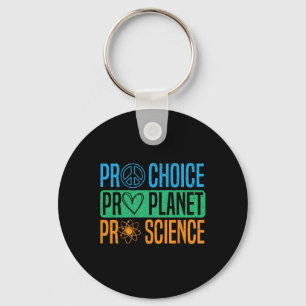 Porte-clés Jour des terres scientifique Pro Choice Pro Planet