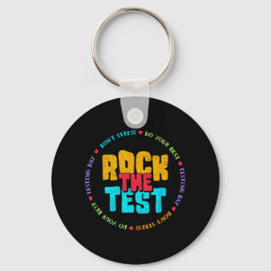 Porte-clés Jour d'essais Test Retro Motivational Teacher St