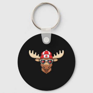 Porte-clés Jour du Canada Drapeau canadien Maple Leaf Moose S