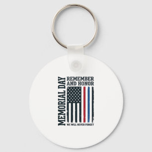 Porte-clés Jour du Souvenir Hommage et Tribut Vector Des