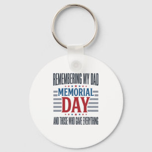 Porte-clés Jour du Souvenir Papa Tribut Patriotique