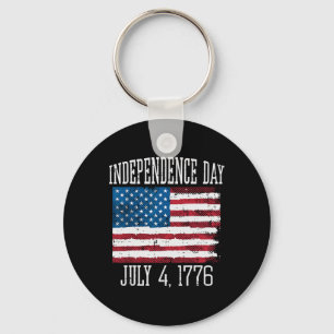 Porte-clés Jour Juillet 4 1776 4ème Juillet America Hommes Fe