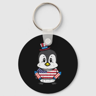 Porte-clés Jour Pingouin 4 Juillet America Toddler Boys Kids