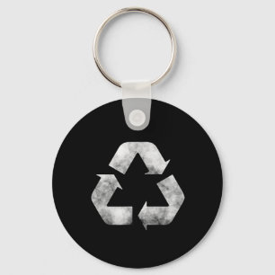 Porte-clés Jour-Terre-vert-panneau de recyclage-Tout-recycleu