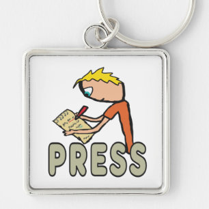 Porte-clés Journaliste Reporter de presse