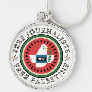 Porte-clés Journalistes libres, Palestine libre