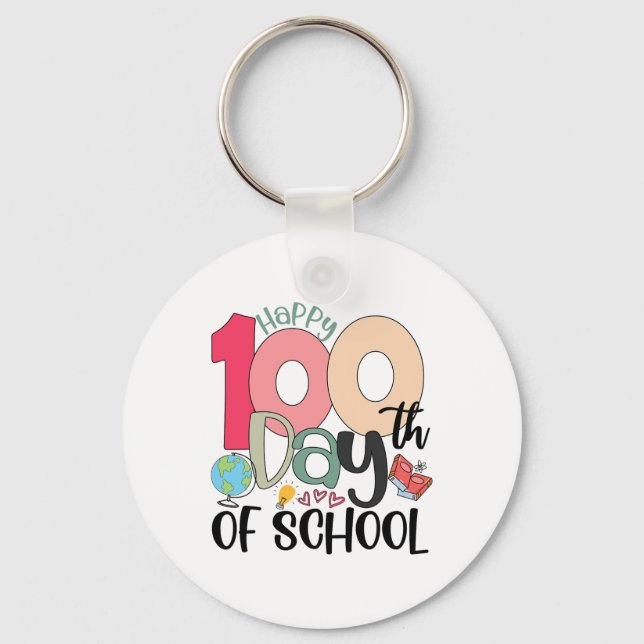 Porte-clés Journée de célébration scolaire étudiant  (Recto)