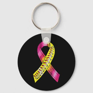 Porte-clés Journée de sensibilisation au cancer du sein Ruban