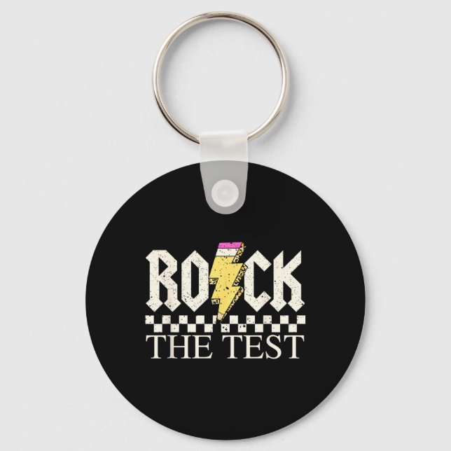 Porte-clés Journee de test de l'État Staar Rock The Test ABCD (Recto)