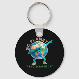 Porte-clés Journée drôle de la Terre, allez planète c'est vot