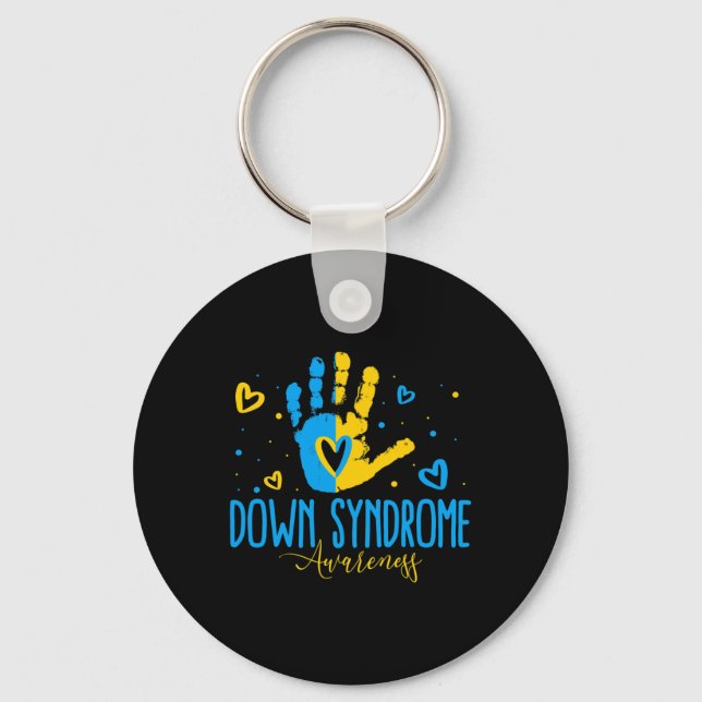 Porte-clés Journée du syndrome de Down Sensibilisation au syn (Recto)