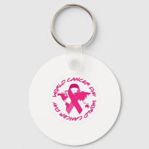 Porte-clés Journée mondiale de lutte contre le cancer Sensibi