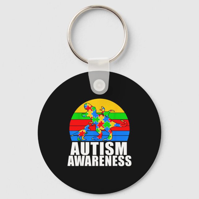 Porte-clés Journée mondiale de sensibilisation à l'autisme 2  (Recto)