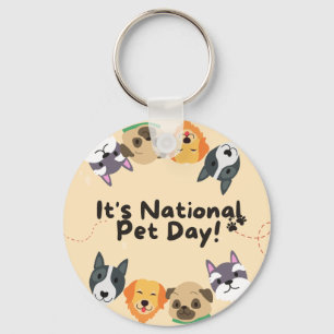 Porte-clés Journée nationale de la animal