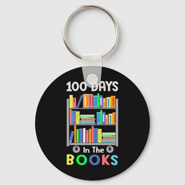 Porte-clés Jours Dans Les Livres Lecture Bibliothécaire Étudi (Recto)