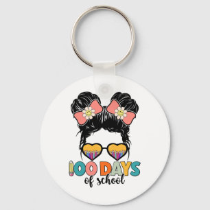 Porte-clés Jours d'école Filles Chignon Mécheux Cheveux 100èm